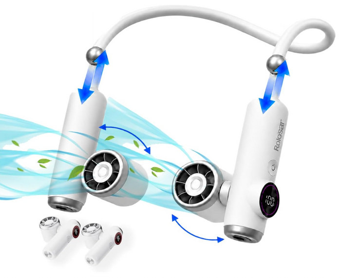 Rolosar 2026 Portable Neck Fan