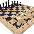3-in-1 Premium Wooden Chess, Checkers, & Backgammon Set