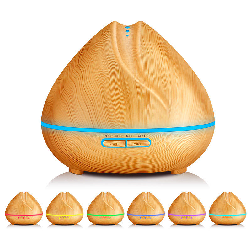 400ml Ultrasonic Essential Oil Diffuser - Faux Wood Cool Mist Humidifier
