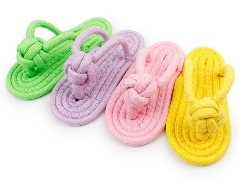 Built for the Ultimate Chew: The Slipper-Shaped Premium Cotton Rope Dog Toy