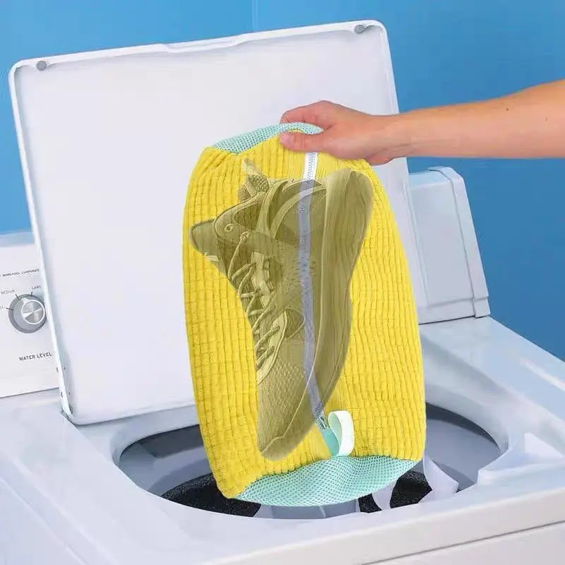 Premium Chenille Microfiber Shoe Wash Bag | Deep-Clean Machine Laundry Sneaker Protector Anakha H. Nyx