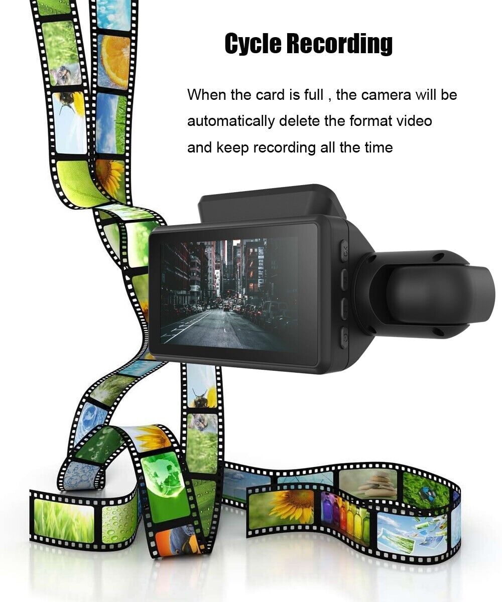 1080P Dual-Lens Car DVR Dash Cam