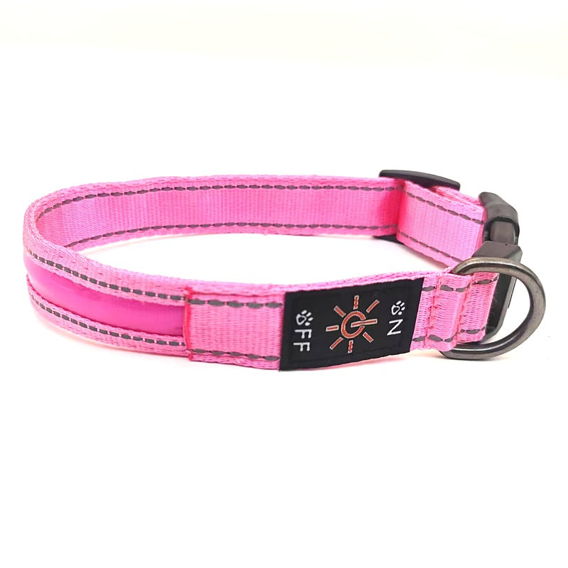 Illuminate the Dark: The Aegis Premium Reflective LED Luminous Dog Collar