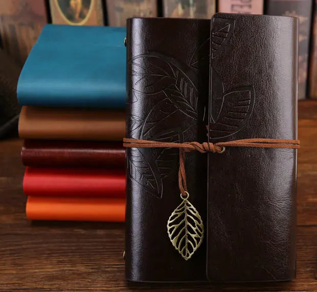 Premium Customizable Leather Travel Journal | Refillable Loose-Leaf Kraft Notebook Anakha H. Nyx