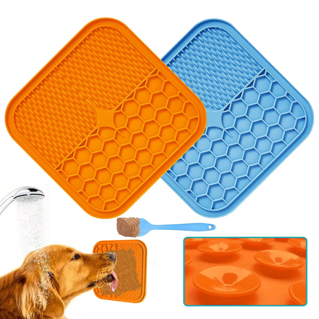 Suction Cup Dog Licking Mat | Anti-Choking Slow Feeder Bowl (2-Pack) Anakha H. Nyx