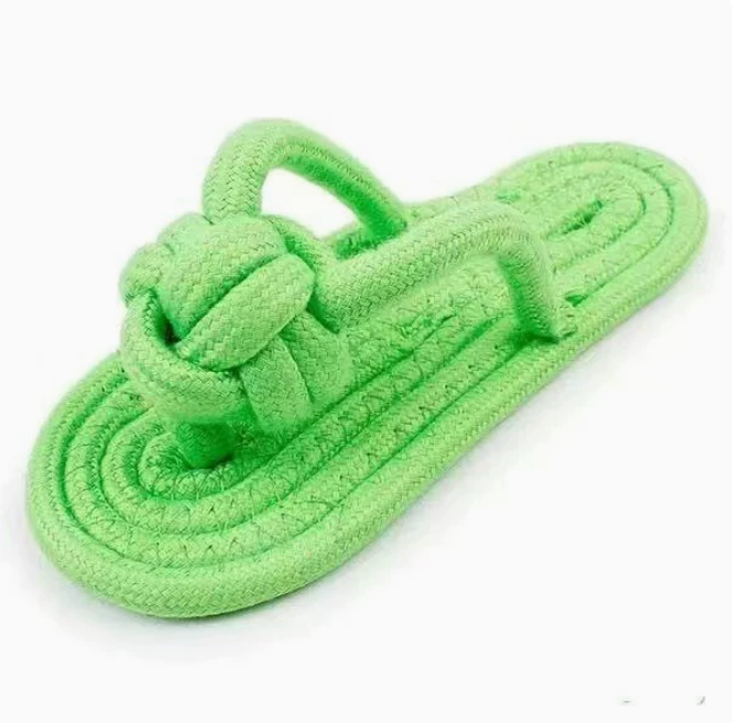 Built for the Ultimate Chew: The Slipper-Shaped Premium Cotton Rope Dog Toy