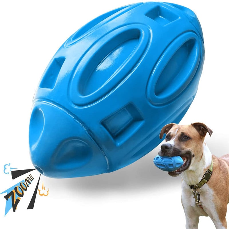 Command the Field: The Gridiron Squeaker Premium Natural Latex Rugby Toy