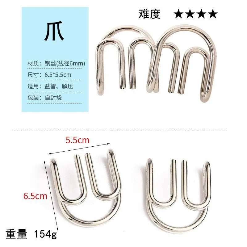 Cast Metal Brain Teaser's in Unique Structural Variations Anakha H. Nyx