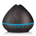 400ml Ultrasonic Essential Oil Diffuser - Faux Wood Cool Mist Humidifier