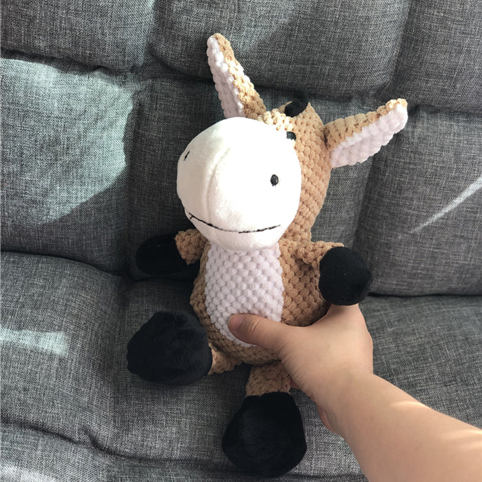 Comfort Meets Play: The Jumbo Corduroy Companion Plush Dog Toy