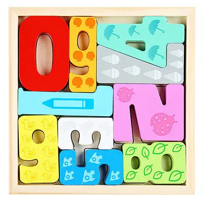 Early Learning Numbers Wooden Puzzle Anakha H. Nyx