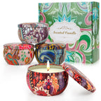 Artisanal Aromatherapy Scented Candles Box Set (4-Pack)