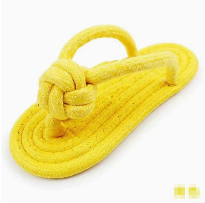 Built for the Ultimate Chew: The Slipper-Shaped Premium Cotton Rope Dog Toy