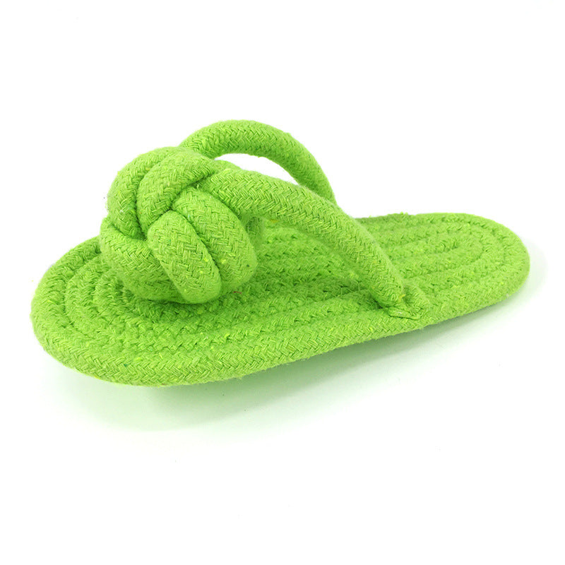 Built for the Ultimate Chew: The Slipper-Shaped Premium Cotton Rope Dog Toy