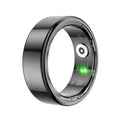 Smart Health Monitoring Ring for iOS &amp; Android – IP68 Waterproof Titanium-Style Biometric Ring with International Sizing Anakha H. Nyx