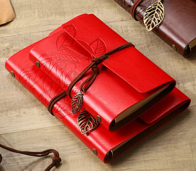 Premium Customizable Leather Travel Journal | Refillable Loose-Leaf Kraft Notebook Anakha H. Nyx