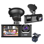 Car Triple Lens Dash Cam HD 1080P