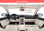 Car Triple Lens Dash Cam HD 1080P