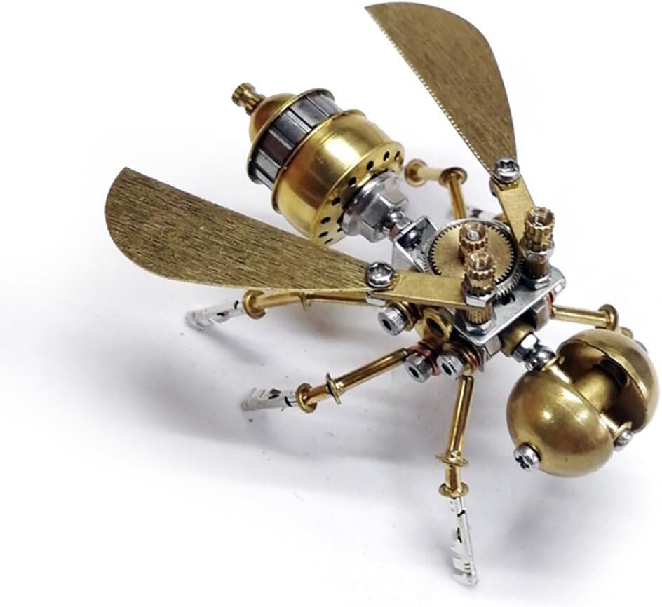 Engineered Elegance: The Steampunk Mechanical Bee 3D Metal Puzzle Kit