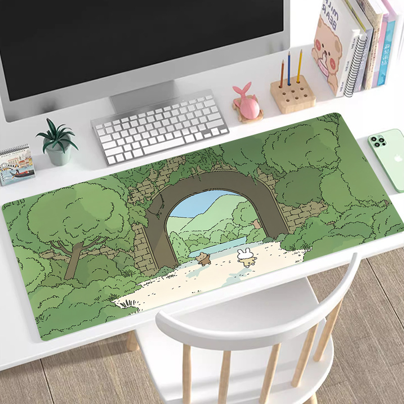 Large Gaming Mouse Pad &amp; Desk Mat | Non-Slip Natural Rubber Computer Desk Pad