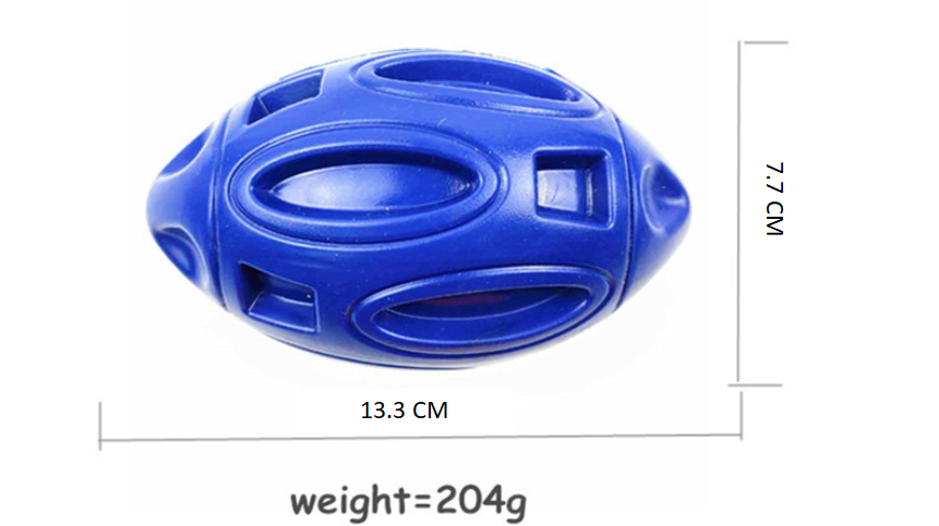 Command the Field: The Gridiron Squeaker Premium Natural Latex Rugby Toy