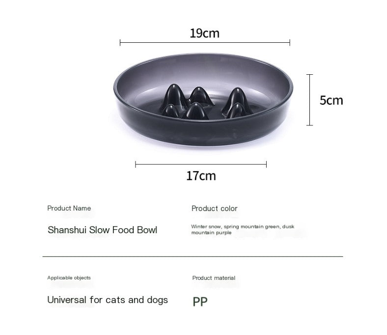 Slow Down the Rush: The Dusk Mountain Premium Silicone-Ribbed Slow Feed Bowl