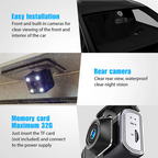 Car Triple Lens Dash Cam HD 1080P