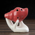 Oceanic Mysticism: The Handcrafted Conch Shell 6-Hole Pottery Ocarina