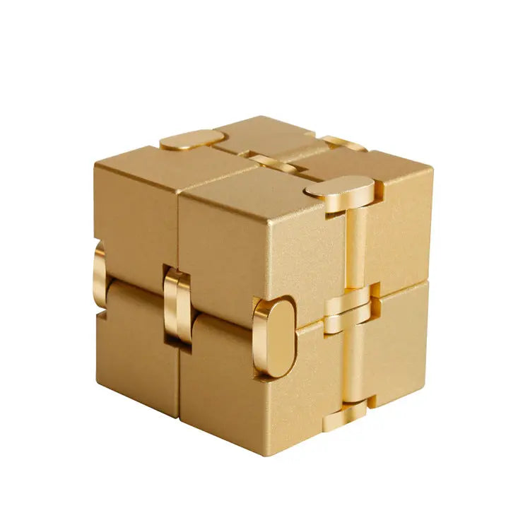 Aluminum Alloy Executive Kinetic Cube: Ergonomic Tactile Focus Tool Anakha H. Nyx