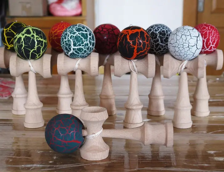 Premium Wooden Kendama – Durable Beech Wood Cup & Ball Game Anakha H. Nyx
