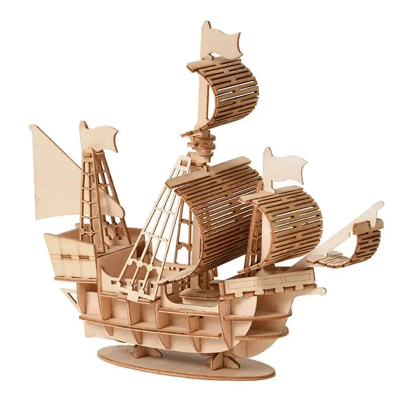 3D Wooden Sailboat Puzzle Anakha H. Nyx