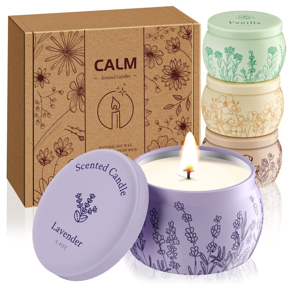 WarmEmbrace Scented Candle Set (4-Piece Luxury Collection)