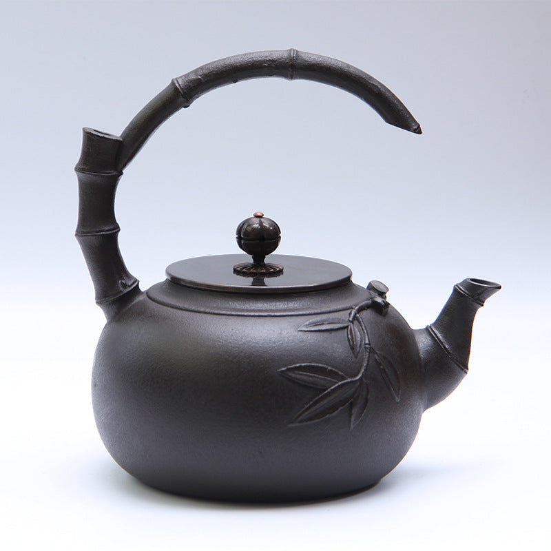 Master the Ritual: The Iron Catalyst 1.2L Handmade Cast Iron Teapot
