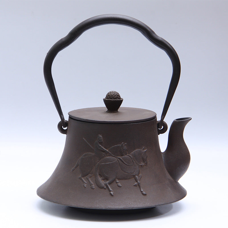 Master the Ritual: The Iron Catalyst 1.2L Handmade Cast Iron Teapot