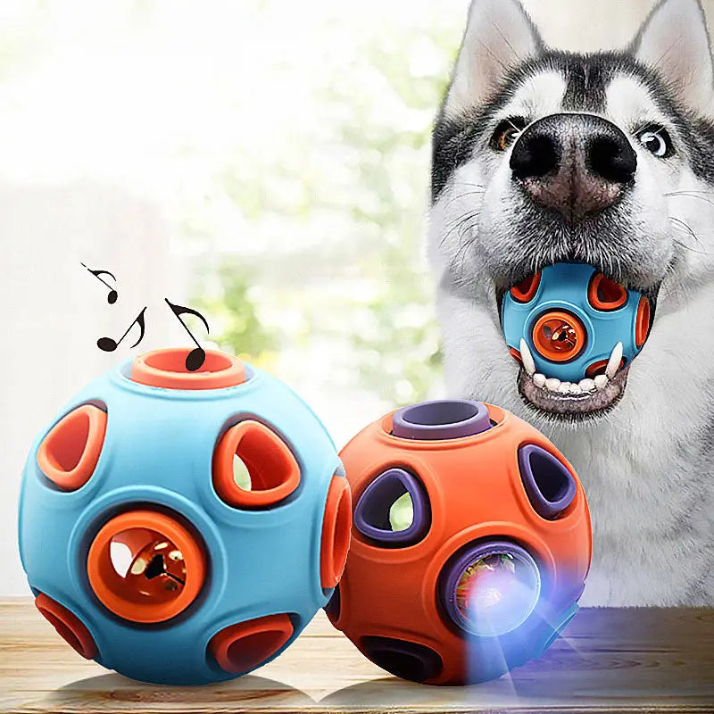 Ultra-Durable Sound-Activated &amp; Glowing Interactive Dog Ball Anakha H. Nyx