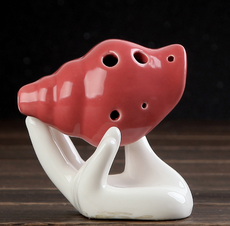 Oceanic Mysticism: The Handcrafted Conch Shell 6-Hole Pottery Ocarina