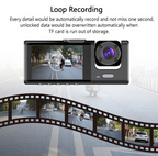 Car Triple Lens Dash Cam HD 1080P