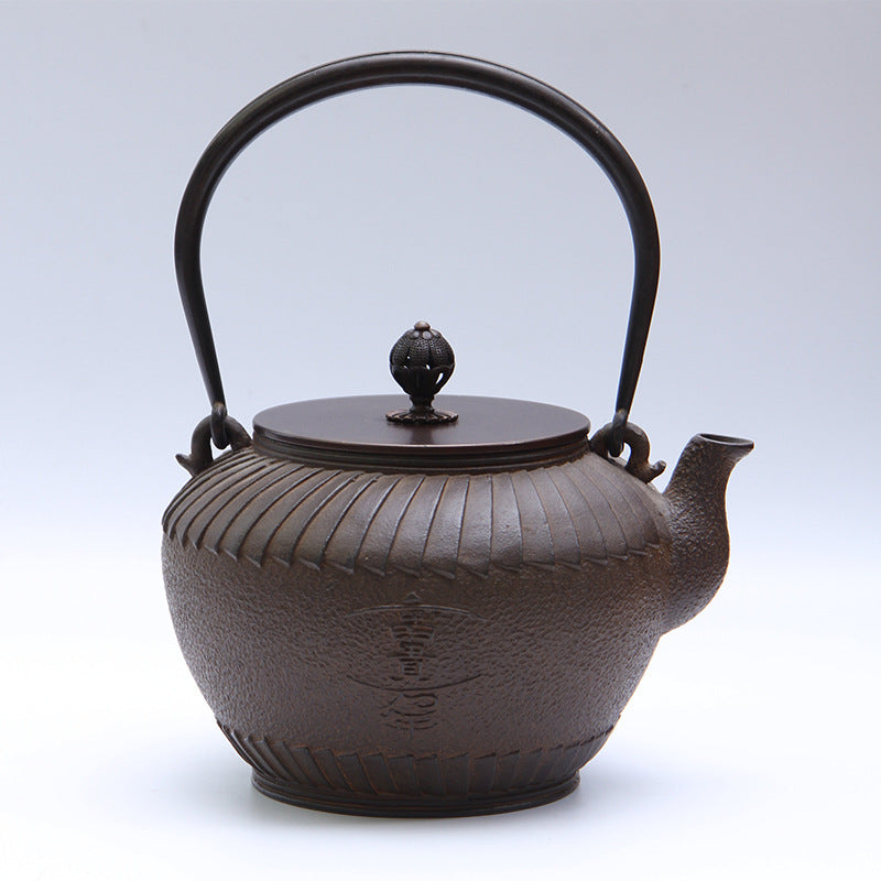 Master the Ritual: The Iron Catalyst 1.2L Handmade Cast Iron Teapot