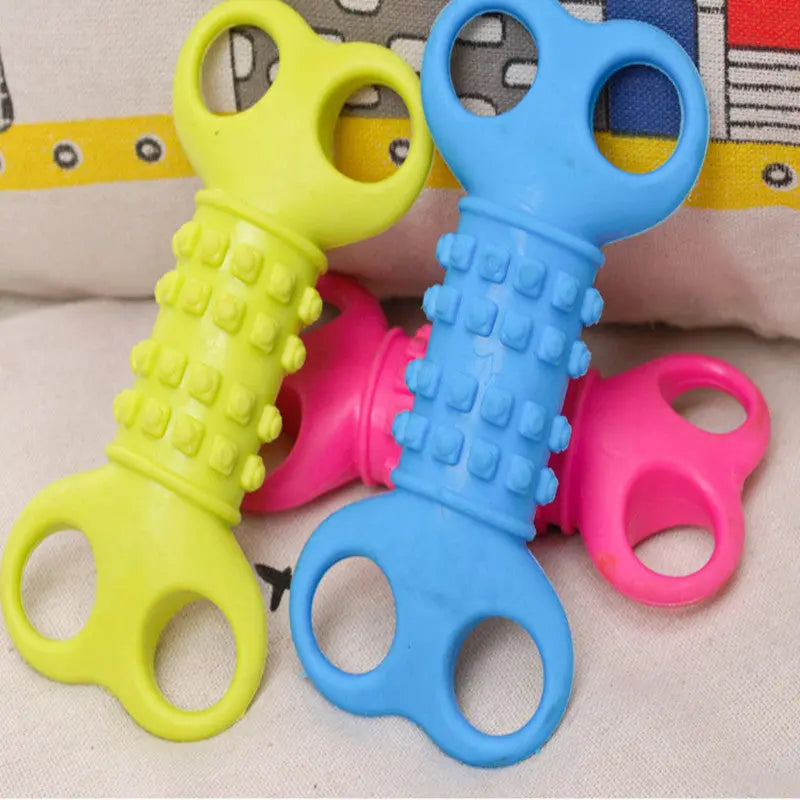 Durable TPR Rubber Dog Bone Toy – Bite-Resistant Dental Chew Toy for Puppies &amp; Aggressive Chewers Anakha H. Nyx