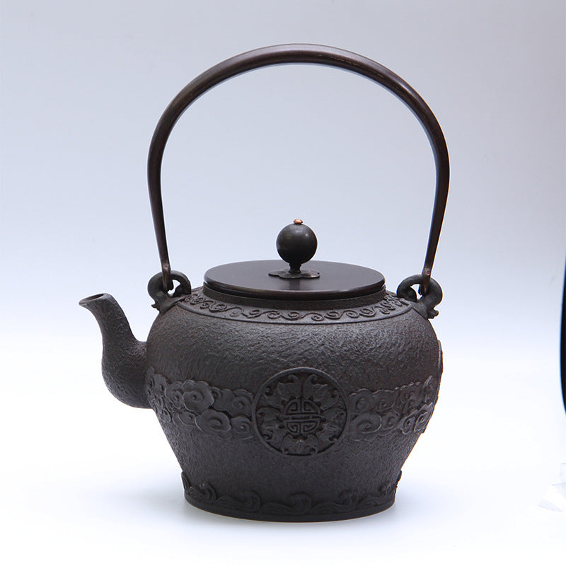 Master the Ritual: The Iron Catalyst 1.2L Handmade Cast Iron Teapot