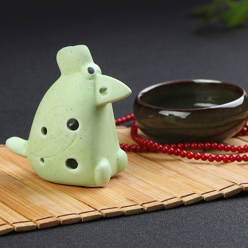 Whimsical Melodies: The Premium Bird-Shaped 6-Hole Ceramic Ocarina