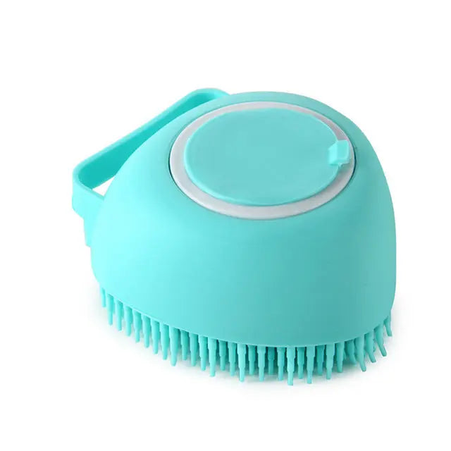 Ergonomic Silicone Pet Bath Brush &amp; Massage Grooming Scrubber Anakha H. Nyx