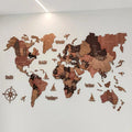 3D World Map Size 250X150cm Anakha H. Nyx