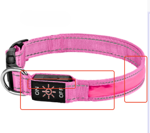 Illuminate the Dark: The Aegis Premium Reflective LED Luminous Dog Collar