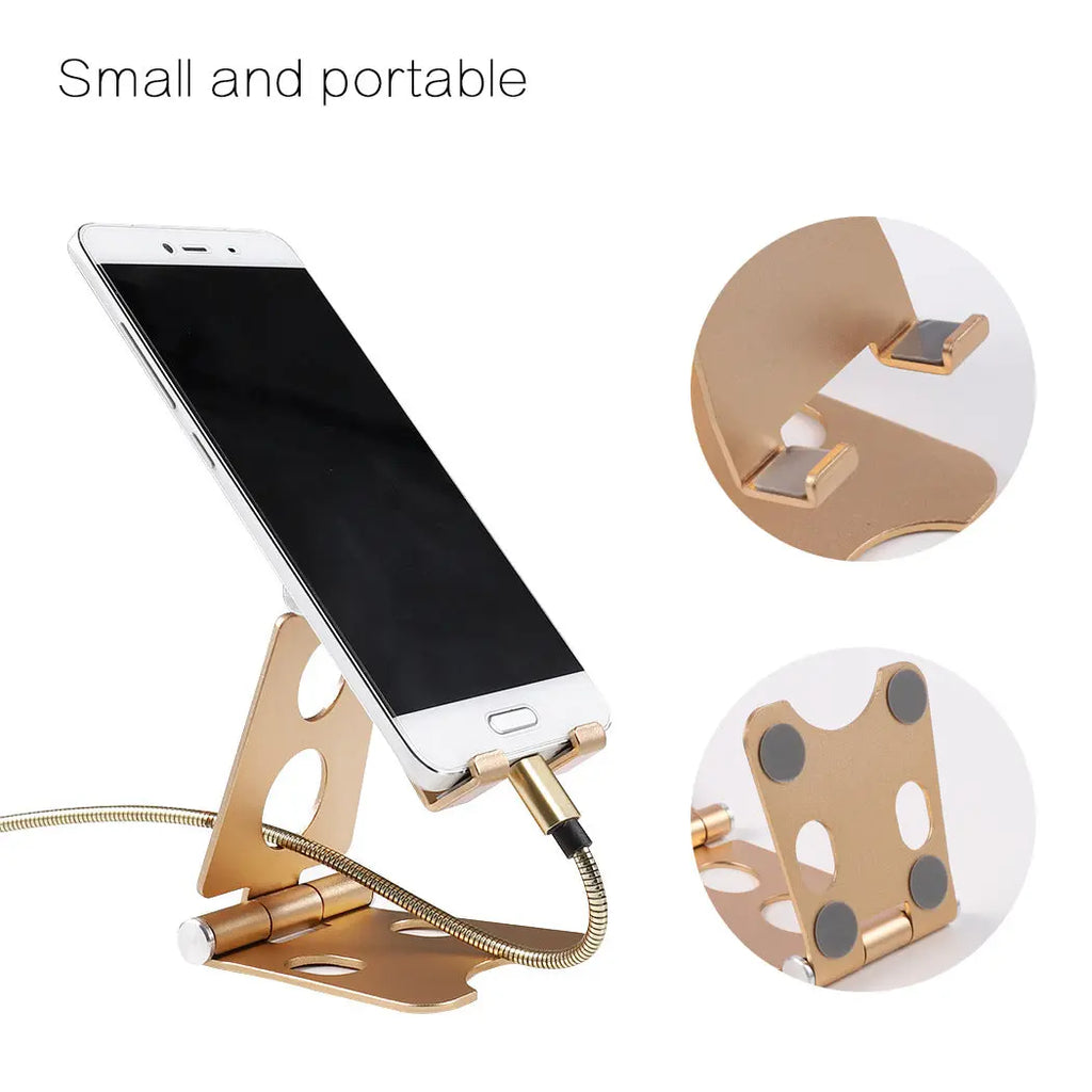 Premium Aluminum Alloy Stand – Foldable Multi-Angle Desktop Mount for Live Streaming Anakha H. Nyx