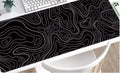 Abstract Topographic Contour Line Desk Mat (4 sizes) Anakha H. Nyx