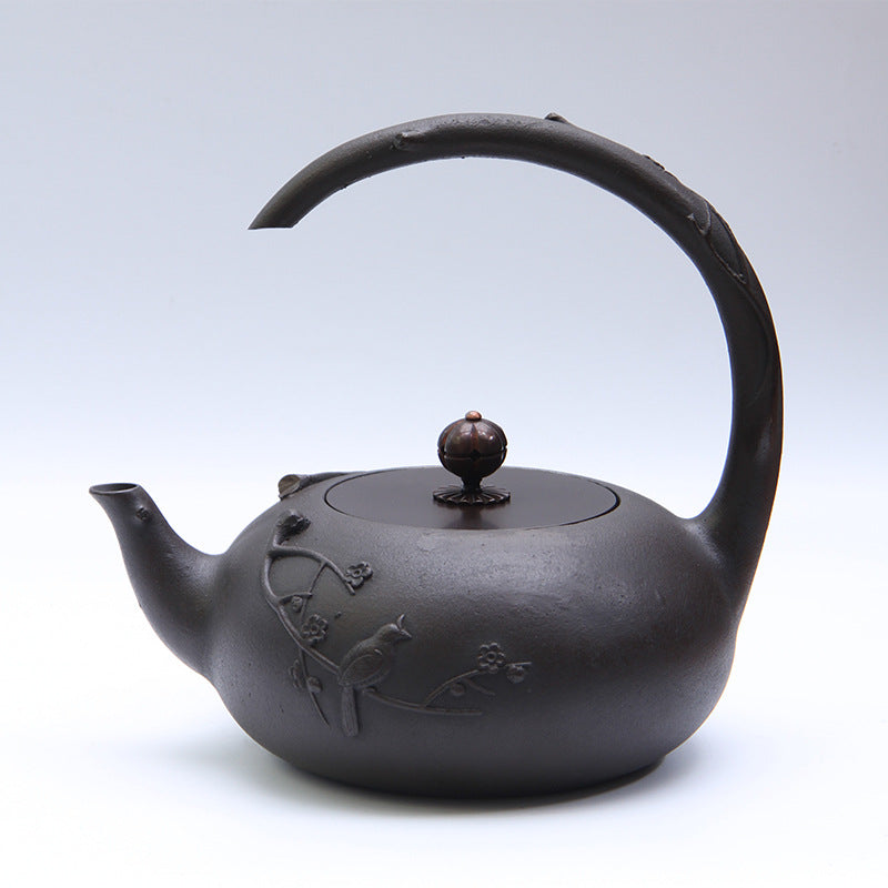 Master the Ritual: The Iron Catalyst 1.2L Handmade Cast Iron Teapot
