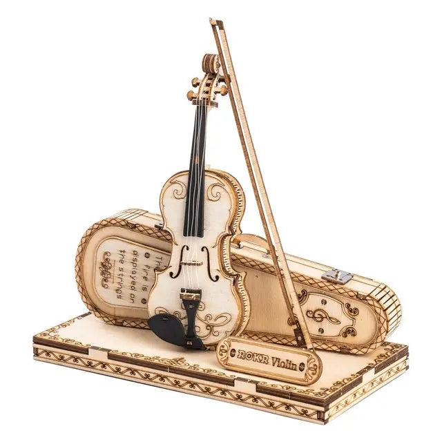 3D Wooden Violin Model Kit Anakha H. Nyx