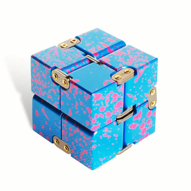 Aluminum Alloy Executive Kinetic Cube: Ergonomic Tactile Focus Tool Anakha H. Nyx