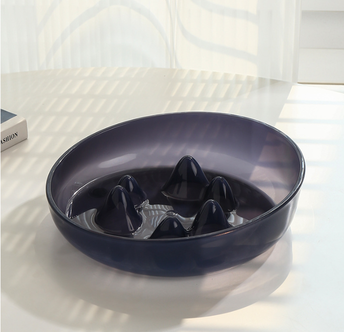 Slow Down the Rush: The Dusk Mountain Premium Silicone-Ribbed Slow Feed Bowl
